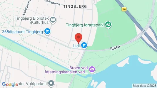 Erhvervslejemål til leje i Brønshøj - kort over placeringen