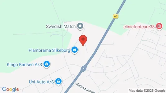 Lagerlokaler til leje i Silkeborg - kort over placeringen