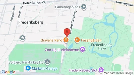 Erhvervslejemål til leje i Frederiksberg - kort over placeringen
