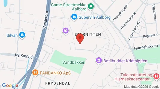 Boligudlejningsejendomme til salg i Aalborg Centrum - kort over placeringen