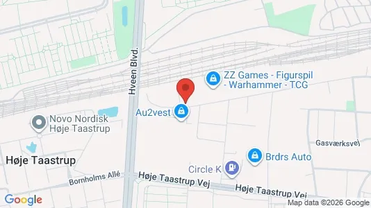 Kontorlokaler til leje i Taastrup - kort over placeringen