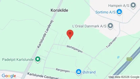 Erhvervslejemål til leje i Karlslunde - kort over placeringen