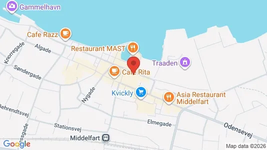 Kliniklokaler til leje i Middelfart - kort over placeringen