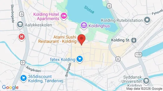 Kontorlokaler til leje i Kolding - kort over placeringen
