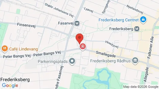 Kontorlokaler til leje i Frederiksberg - kort over placeringen