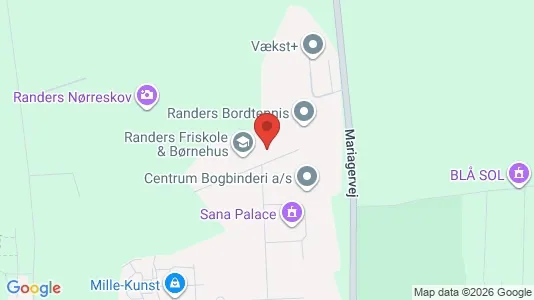 Kontorlokaler til leje i Randers NV - kort over placeringen