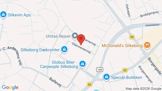 Kontorlokaler til leje i Silkeborg - kort over placeringen
