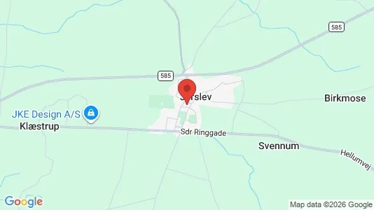 Værkstedslokaler til salg i Jerslev J - kort over placeringen