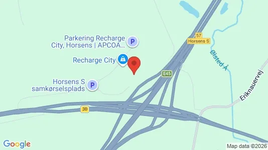 Lagerlokaler til leje i Horsens - kort over placeringen