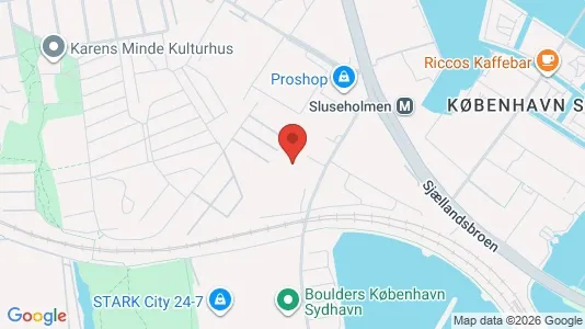 Kontorlokaler til leje i København SV - kort over placeringen