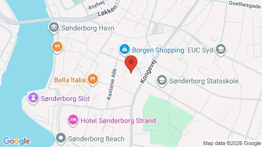 Kontorlokaler til salg i Sønderborg - kort over placeringen