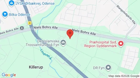 Lagerlokaler til leje i Odense SØ - kort over placeringen