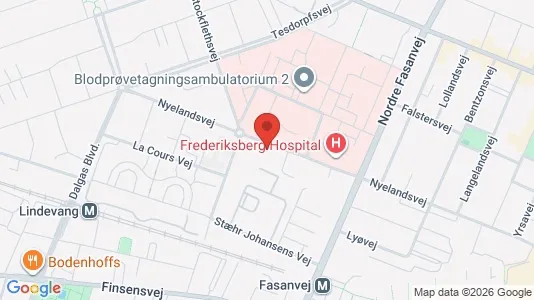 Kontorlokaler til salg i Frederiksberg - kort over placeringen