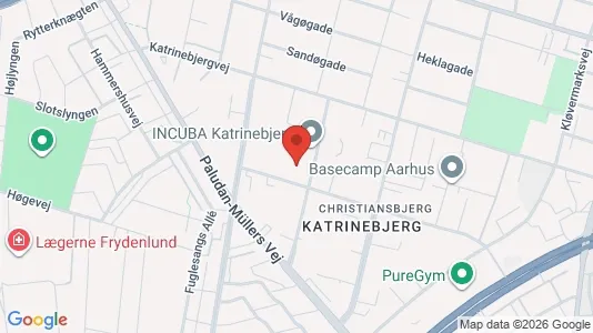 Kontorlokaler til leje i Århus N - kort over placeringen