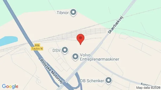 Lagerlokaler til leje i Fredericia - kort over placeringen