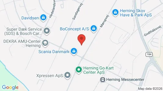 Lagerlokaler til leje i Herning - kort over placeringen