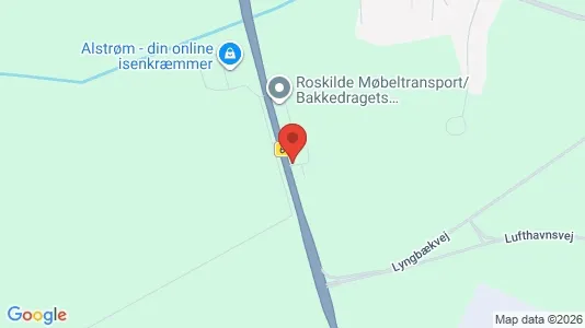 Erhvervslejemål til salg i Roskilde - kort over placeringen