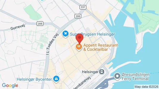 Kliniklokaler til leje i Helsingør - kort over placeringen
