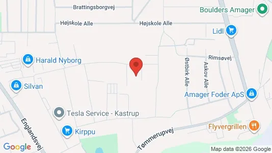 Kontorlokaler til leje i Kastrup - kort over placeringen