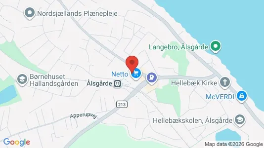 Kliniklokaler til leje i Ålsgårde - kort over placeringen