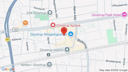 Kontorlokaler til leje i Glostrup - kort over placeringen