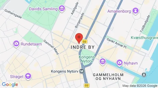 Erhvervslejemål til leje i København K - kort over placeringen