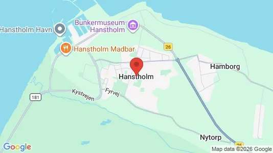 Hoteller til salg i Hanstholm - kort over placeringen