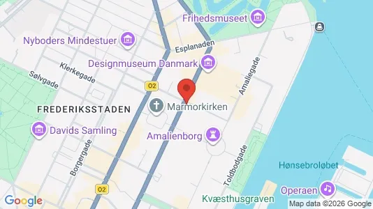 Kontorlokaler til leje i København K - kort over placeringen