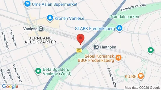 Kontorlokaler til leje i Vanløse - kort over placeringen