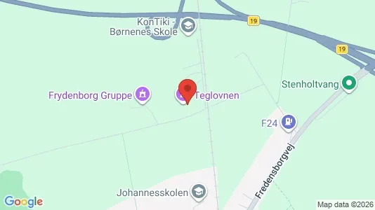 Kontorlokaler til leje i Hillerød - kort over placeringen