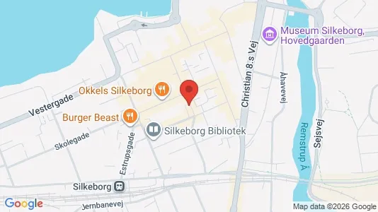 Kontorlokaler til leje i Silkeborg - kort over placeringen