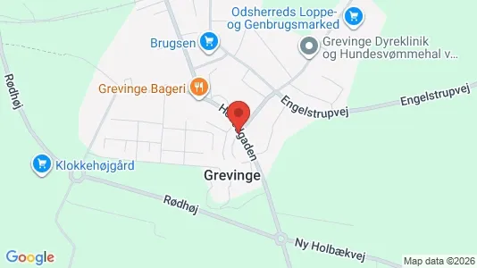 Erhvervslejemål til salg i Grevinge - kort over placeringen