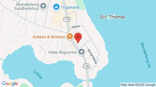 Kontorlokaler til leje i Skanderborg - kort over placeringen