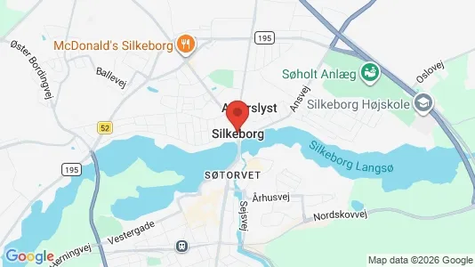 Erhvervslejemål til salg i Silkeborg - kort over placeringen