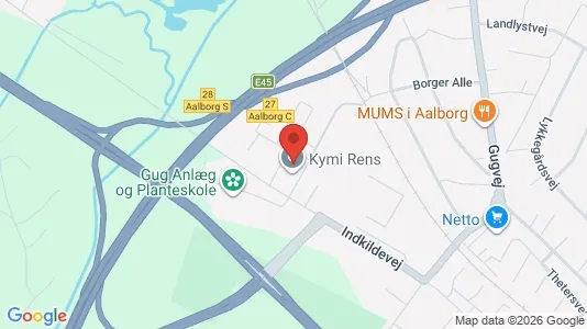 Kontorlokaler til leje i Aalborg SØ - kort over placeringen