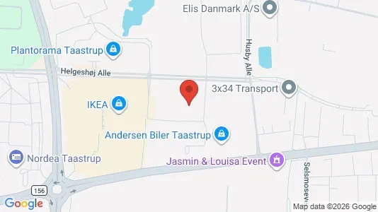 Erhvervslejemål til leje i Taastrup - kort over placeringen