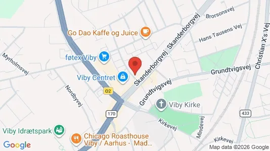 Erhvervslejemål til salg i Viby J - kort over placeringen