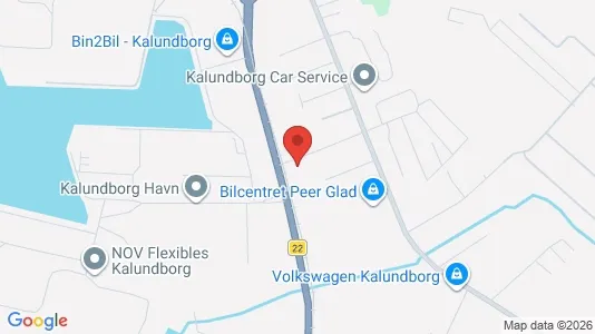 Erhvervsgrunde til leje i Kalundborg - kort over placeringen
