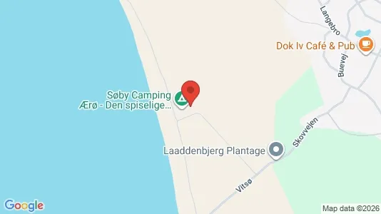 Erhvervslejemål til salg i Søby Ærø - kort over placeringen