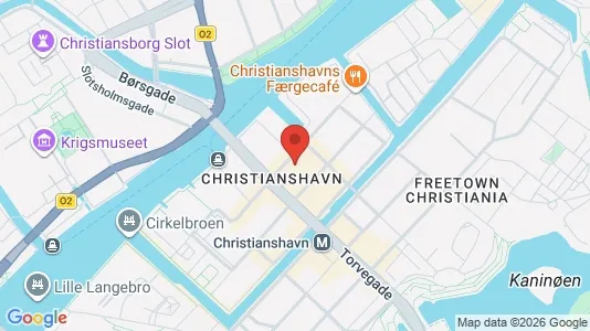 Butikslokaler til leje i København K - kort over placeringen