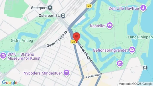 Kontorlokaler til leje i København K - kort over placeringen