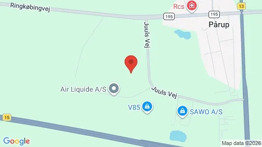 Erhvervsgrunde til salg i Engesvang - kort over placeringen