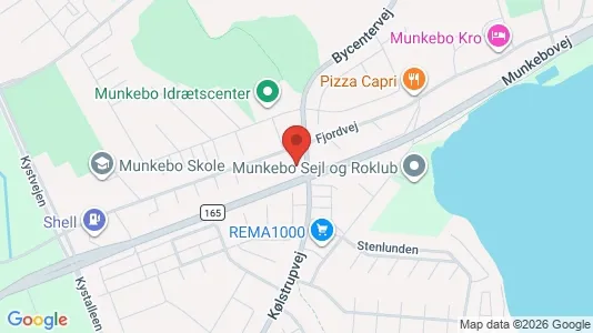 Erhvervslejemål til salg i Munkebo - kort over placeringen