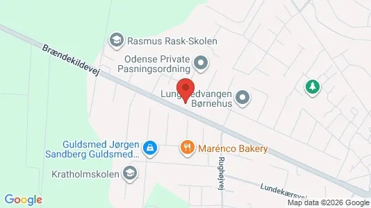 Erhvervslejemål til salg i Odense SV - kort over placeringen