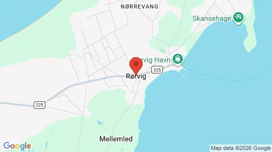Erhvervslejemål til leje i Rørvig - kort over placeringen