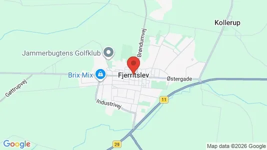 Erhvervslejemål til leje i Fjerritslev - kort over placeringen