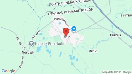 Erhvervslejemål til leje i Fårup - kort over placeringen