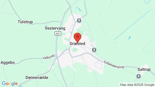 Erhvervslejemål til leje i Græsted - kort over placeringen
