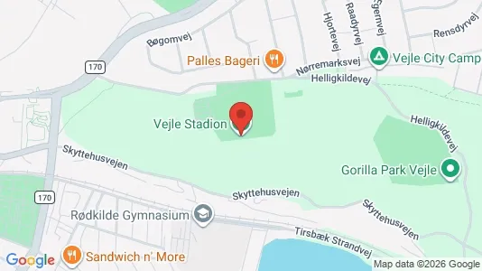 Kontorlokaler til leje i Vejle Centrum - kort over placeringen