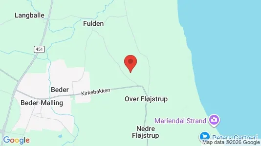 Erhvervslejemål til leje i Beder - kort over placeringen